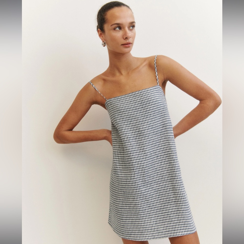 Reformation Aubree Linen Dress
